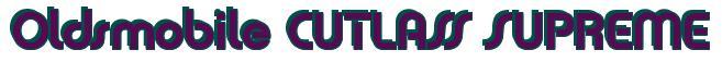 Rendering -Oldsmobile CUTLASS SUPREME - using Charlet