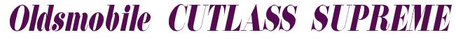 Rendering -Oldsmobile CUTLASS SUPREME - using Floral 