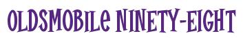 Rendering -Oldsmobile NINETY-EIGHT - using Cooper Latin