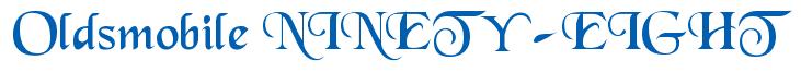 Rendering -Oldsmobile NINETY-EIGHT - using Black Chancery