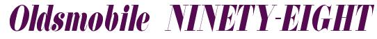 Rendering -Oldsmobile NINETY-EIGHT - using Floral 