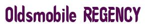 Rendering -Oldsmobile REGENCY - using Callimarker