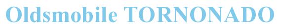 Rendering -Oldsmobile TORNONADO - using Times New Roman Bold