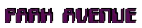 Rendering -PARK AVENUE - using Computer Font