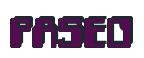 Rendering -PASEO - using Computer Font