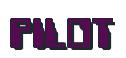 Rendering -PILOT - using Computer Font