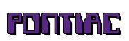 Rendering -PONTIAC - using Computer Font
