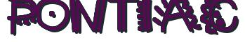 Rendering -PONTIAC - using Manic Pop Thrill 