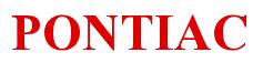 Rendering -PONTIAC - using Times New Roman Bold