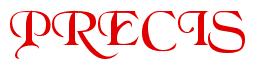 Rendering -PRECIS - using Black Chancery
