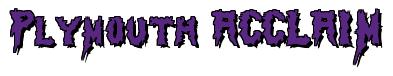 Rendering -Plymouth ACCLAIM - using Swamp Terror