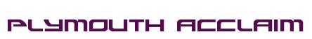Rendering -Plymouth ACCLAIM - using Alexis