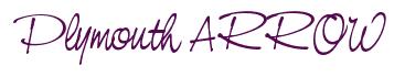 Rendering -Plymouth ARROW - using Neville Script