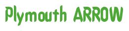 Rendering -Plymouth ARROW - using Callimarker