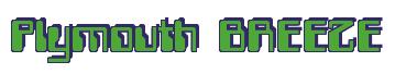 Rendering -Plymouth BREEZE - using Computer Font