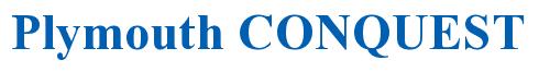 Rendering -Plymouth CONQUEST - using Times New Roman Bold