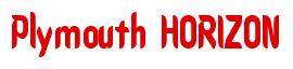 Rendering -Plymouth HORIZON - using Callimarker