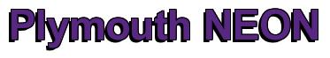 Rendering -Plymouth NEON - using Arial Bold