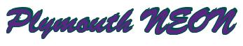 Rendering -Plymouth NEON - using Brush Script