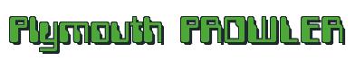 Rendering -Plymouth PROWLER - using Computer Font