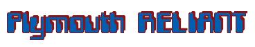 Rendering -Plymouth RELIANT - using Computer Font