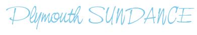 Rendering -Plymouth SUNDANCE - using Neville Script