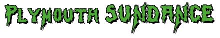 Rendering -Plymouth SUNDANCE - using Swamp Terror