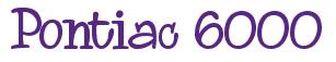 Rendering -Pontiac 6000 - using Whoa Whoa