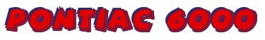 Rendering -Pontiac 6000 - using Comic Strip