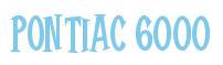 Rendering -Pontiac 6000 - using Cooper Latin