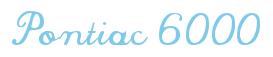 Rendering -Pontiac 6000 - using Commercial Script