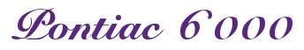 Rendering -Pontiac 6000 - using Elegant