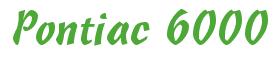 Rendering -Pontiac 6000 - using Hind