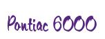 Rendering -Pontiac 6000 - using Memo