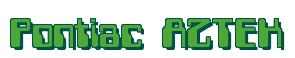 Rendering -Pontiac AZTEK - using Computer Font