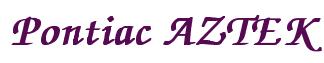 Rendering -Pontiac AZTEK - using Zapf Chancery