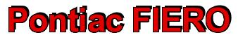 Rendering -Pontiac FIERO - using Arial Bold