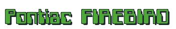 Rendering -Pontiac FIREBIRD - using Computer Font