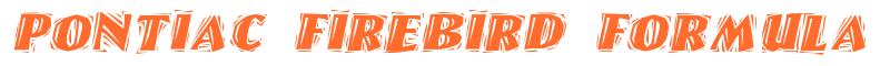Rendering -Pontiac FIREBIRD FORMULA - using Cut Ragged