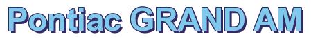 Rendering -Pontiac GRAND AM - using Arial Bold