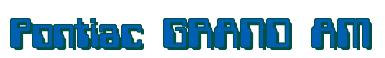 Rendering -Pontiac GRAND AM - using Computer Font