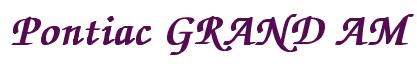 Rendering -Pontiac GRAND AM - using Zapf Chancery