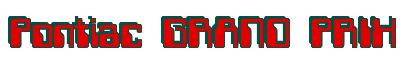 Rendering -Pontiac GRAND PRIX - using Computer Font