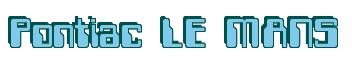 Rendering -Pontiac LE MANS - using Computer Font