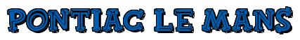 Rendering -Pontiac LE MANS - using FinkBold