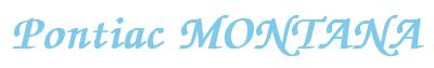 Rendering -Pontiac MONTANA - using Zapf Chancery