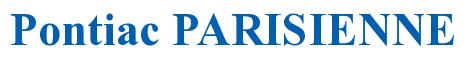 Rendering -Pontiac PARISIENNE - using Times New Roman Bold