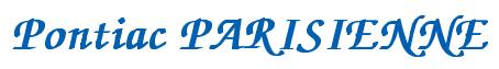 Rendering -Pontiac PARISIENNE - using Zapf Chancery