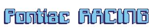 Rendering -Pontiac RACING - using Computer Font