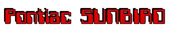 Rendering -Pontiac SUNBIRD - using Computer Font